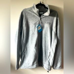 Columbia fleece zip jacket.  Men’s tall size extra large. Brand new.